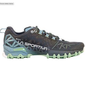 La Sportiva Bushido II Gore Tex Womens Trail Running Carbon/Mist 7 NWT